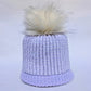 Hand knitted Sparkly Pom Pom Hats