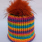 Hand knitted Sparkly Pom Pom Hats