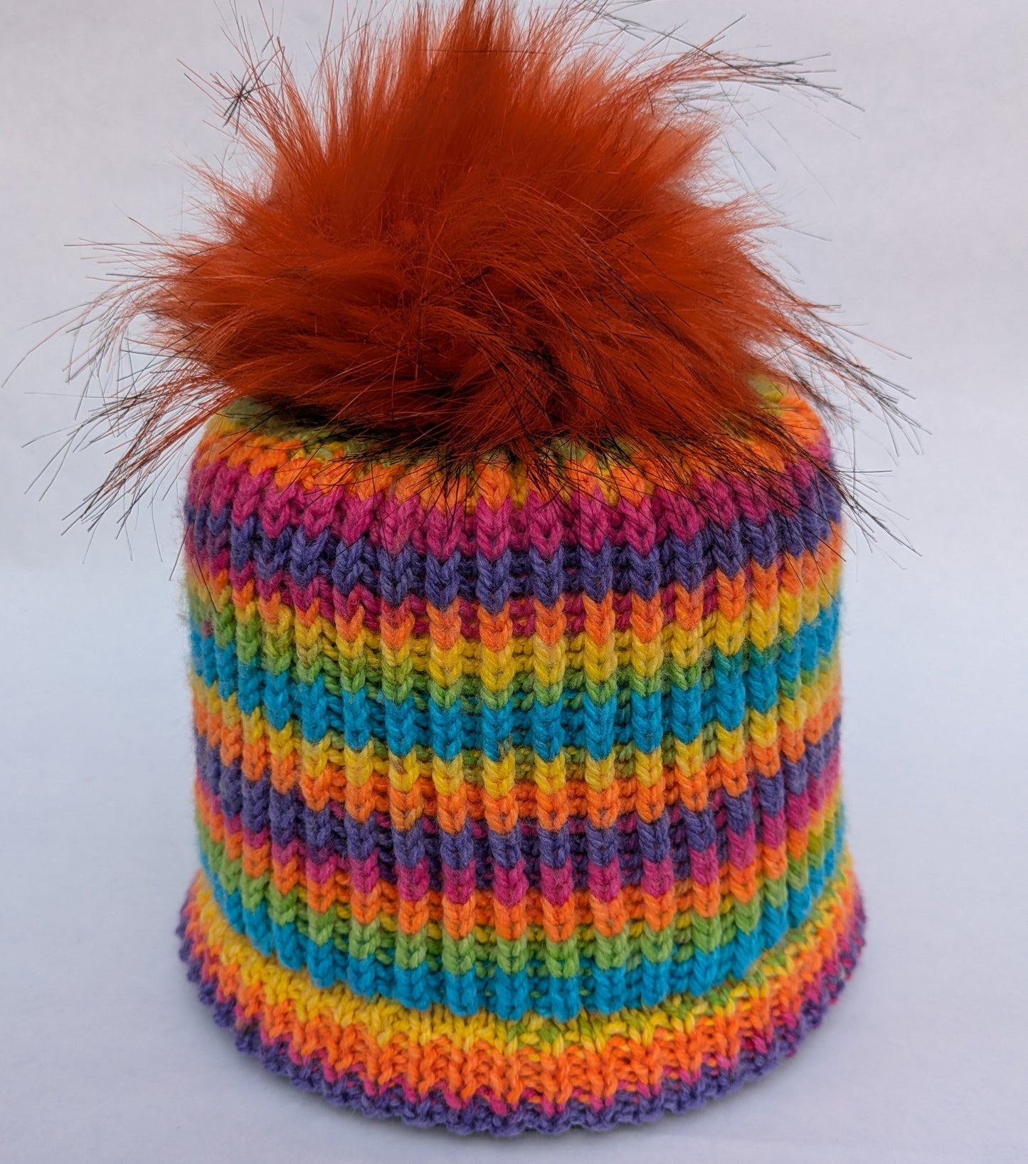 Hand knitted Sparkly Pom Pom Hats