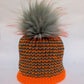 Hand knitted Sparkly Pom Pom Hats