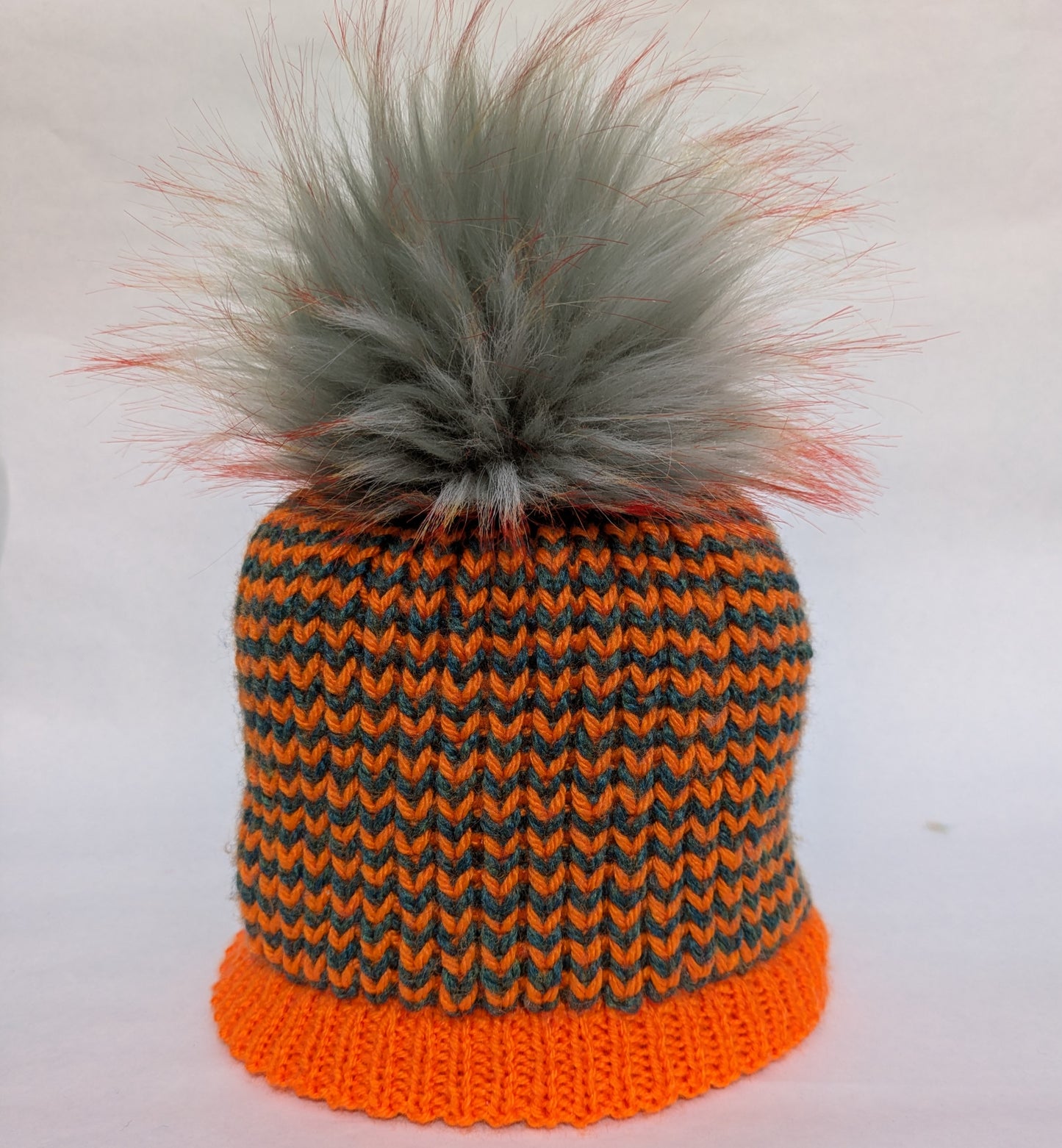 Hand knitted Sparkly Pom Pom Hats