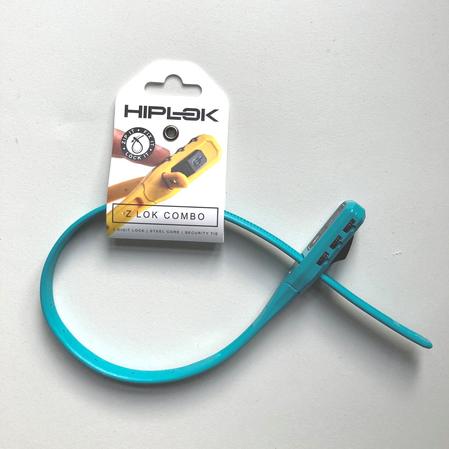 Turquoise combination cable-tie style Z lock