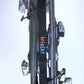 trixski ski carrier, with extension kit attached, being used to illustrate that two pairs of skis can be carried together